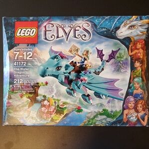 Lego Blue and Purple Building Set with Magical Dragon *RARE*